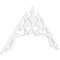 Ekena Millwork Pitch Amber Architectural Grade PVC Gable Pediment, 60"W x 35"H x 1"P (14/12) GPP060X035X100AMB - alternate 1